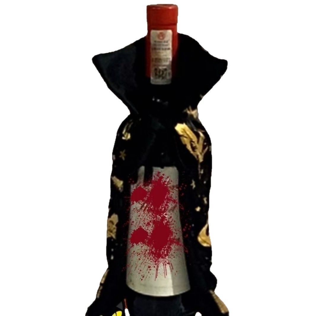 Champagne Cover Christmas Bottle Cape Cloak