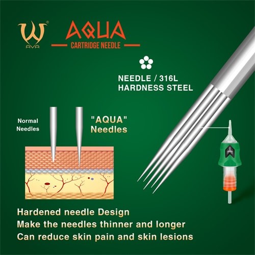 AVA AQUA Needle Cartridges  Curved Magnum  20pc per box