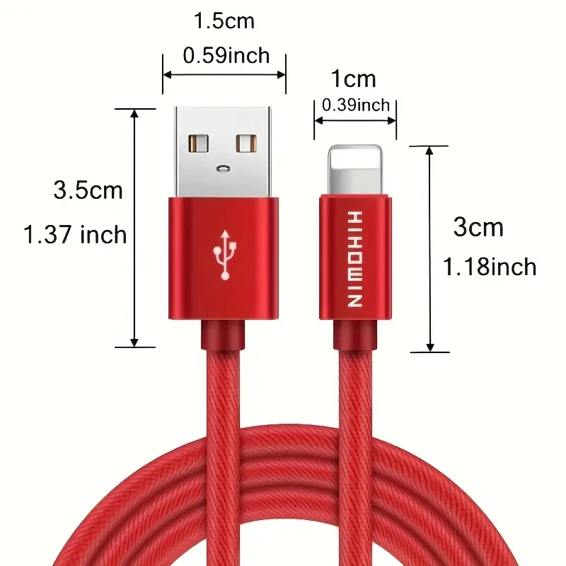 USB Data Synchronization Cable for iPhone 14/13/12/11 Pro Max, SE, X, 8, 7, 6, Charger Cable for iPad  High-Performance Charging Cord ( 3m/9.9ft/118inch )