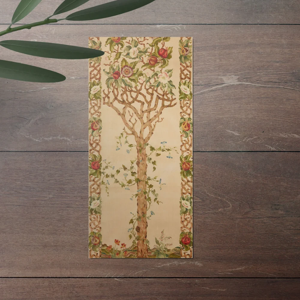 Lady Jane Cory - Cards - Embroidery, 'The Pomegranate Tree', circa 1900-1905