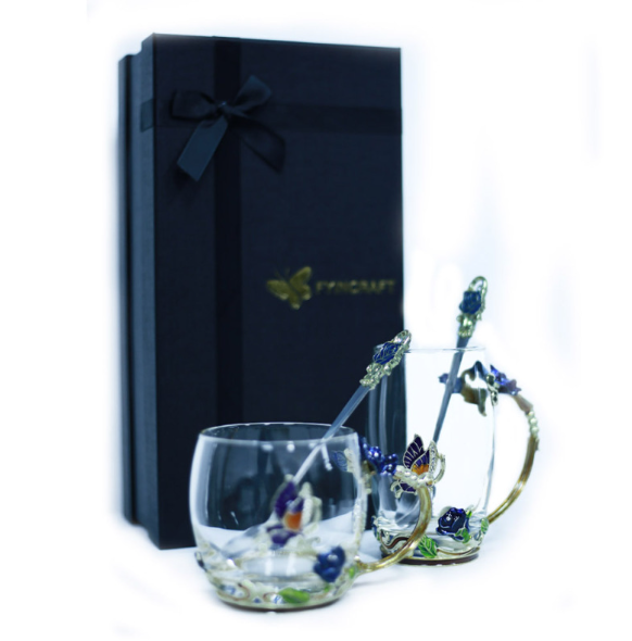 Enamel Glass Water Cups