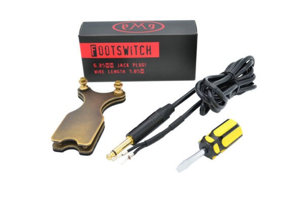 High Quality AVA CNC Antique Copper Tattoo Foot SwitchHigh Quality AVA CNC Antique Copper Tattoo Foot Switch