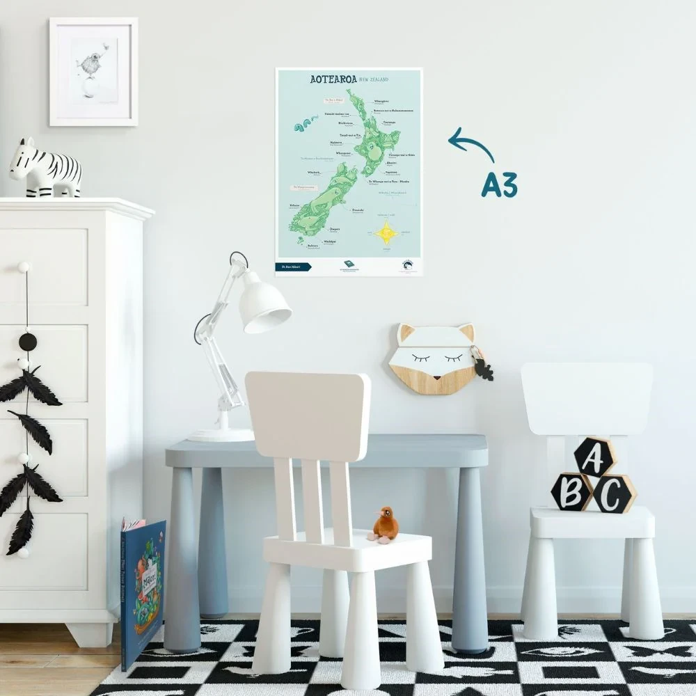 Poster A3 - New Zealand - Te Reo Mori