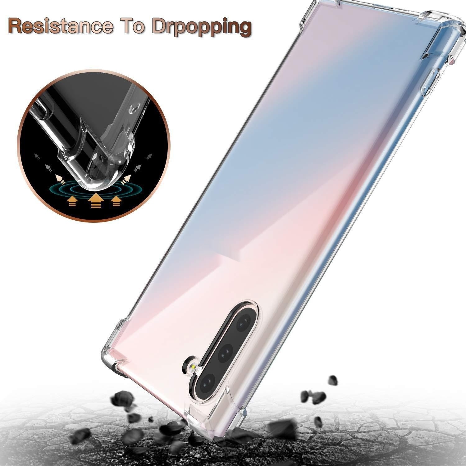 Transparent S24PLUS Four-corner Drop-resistant TPU Protective Case