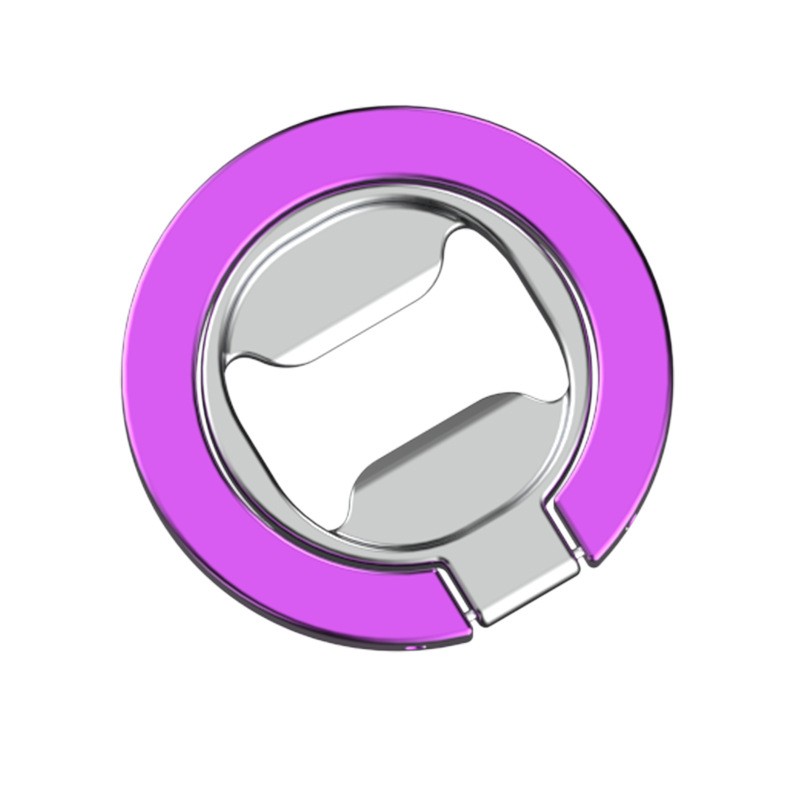 Metal Ring Buckle Creative Magnetic Powerful Adhesive Type Metal Cellphone Holder