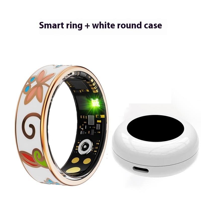 Stainless Steel Electroplating Smart Ring Luminous Dragon Pattern