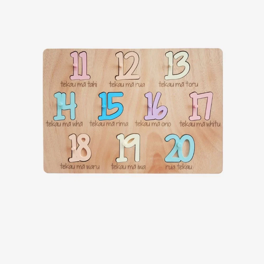 Puzzle - Numbers 11-20 in Mori - Pastels