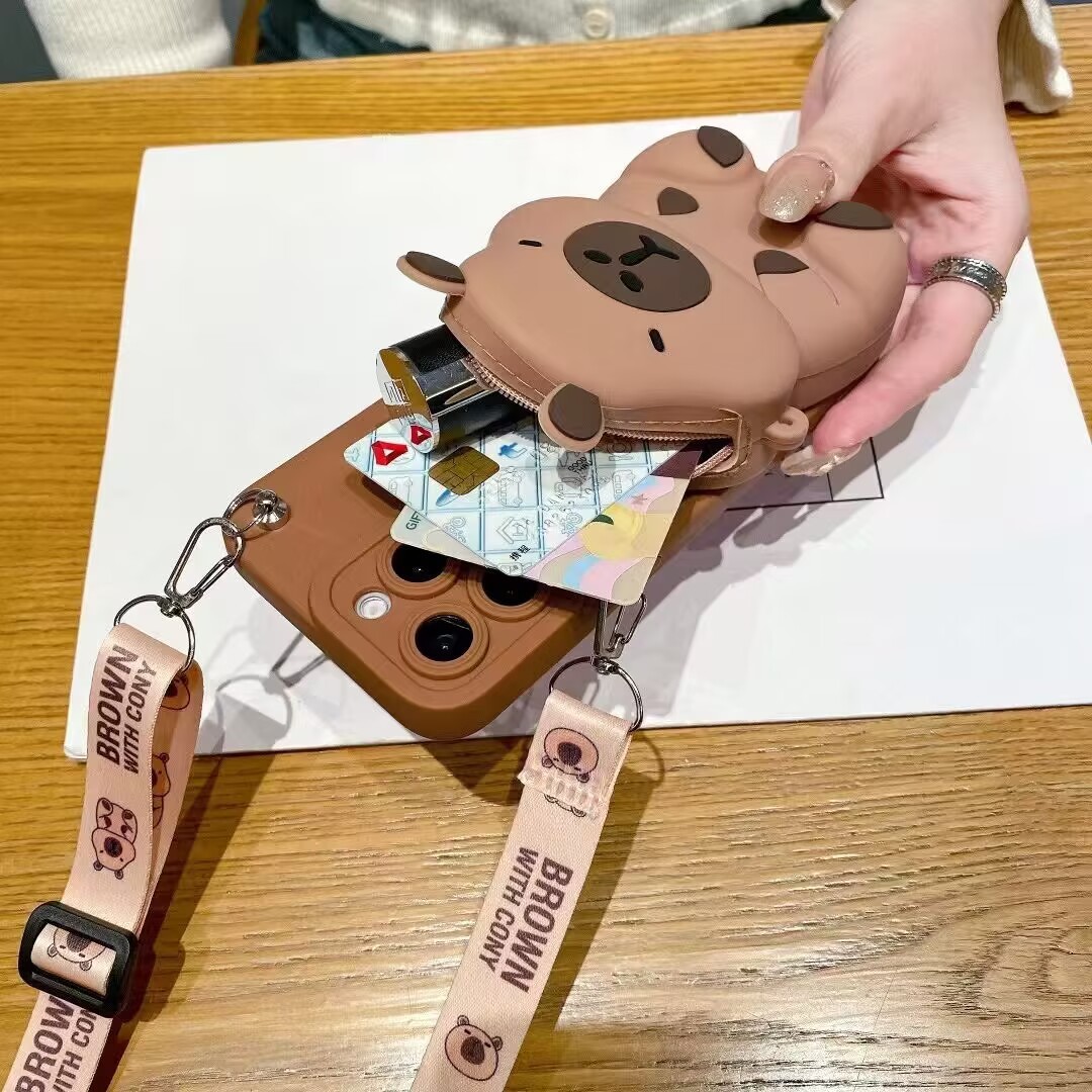 Fashion Personalized Capabala Coin Purse Phone Case