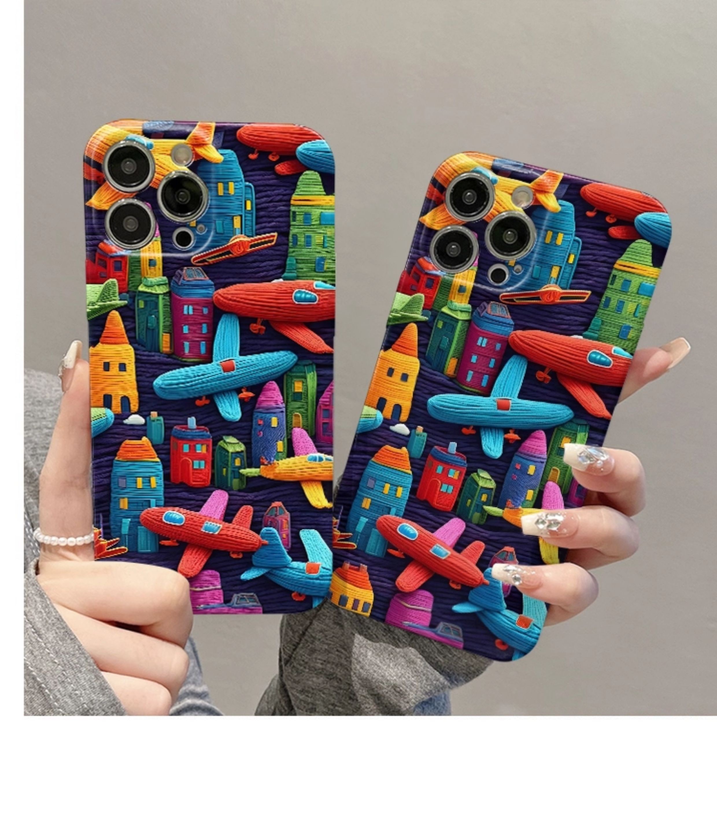 Oil Painting Minimalist Airplane Print Phone Case