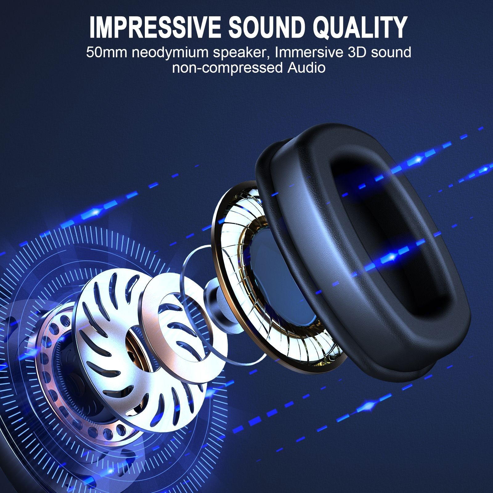 Cross-Border Over-Ear Bluetooth Headphones With Wireless Microphone - 2.4G Dual-Mode, Specialized For E-Sports, Gaming PCs & PS5