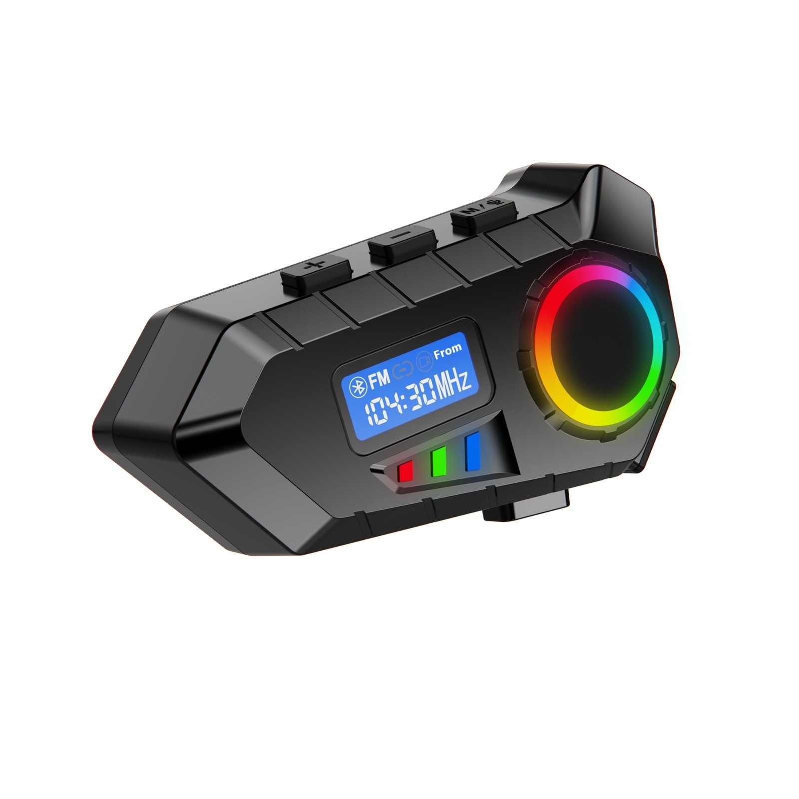 Helmet Bluetooth Headset With Screen Motorcycle Riding Music Waterproof