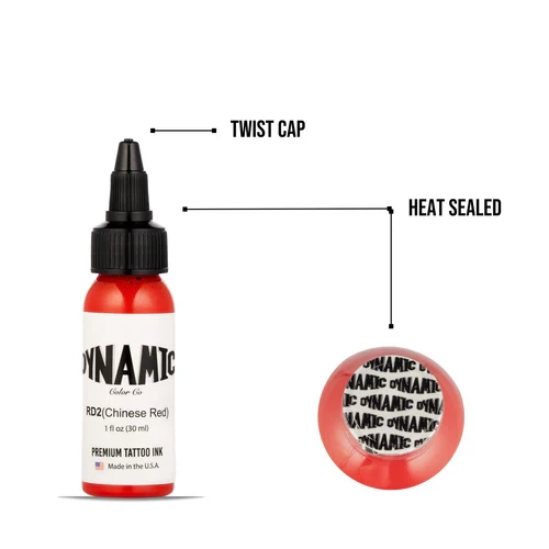 Dynamic Tattoo Ink Chinese Red  1 oz