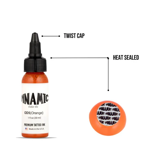 Dynamic Tattoo Ink Orange 1 oz