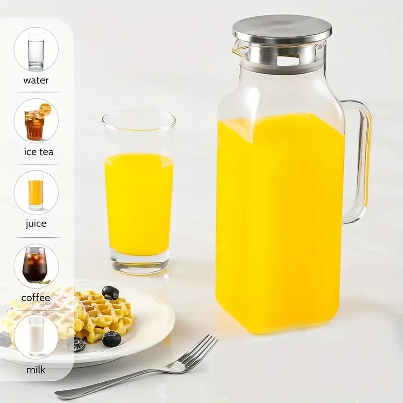 2000ml Square Glass Water Kettle
