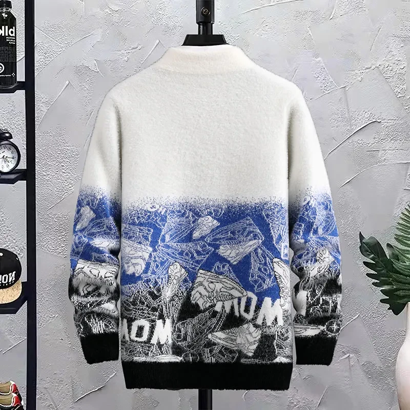 Mens Crew Neck Sweatshirts Graphic