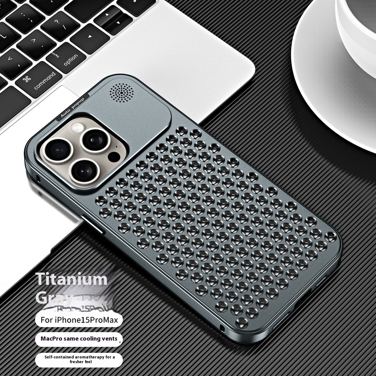 Fashion Aluminum Alloy Heat Dissipation Metal Phone Case