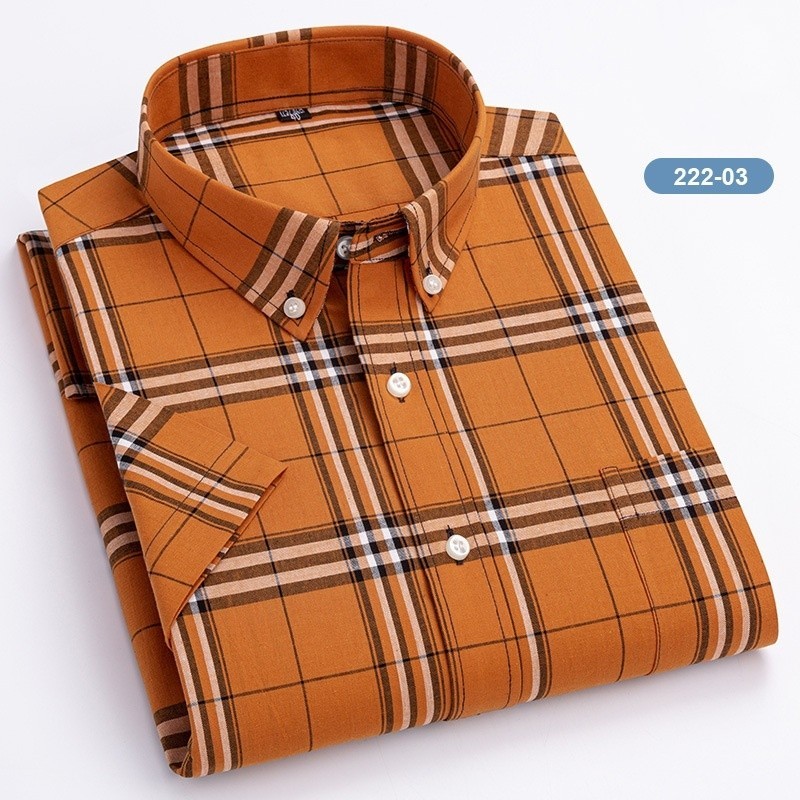 Summer Fashion Casual Men's Shirt Plaid