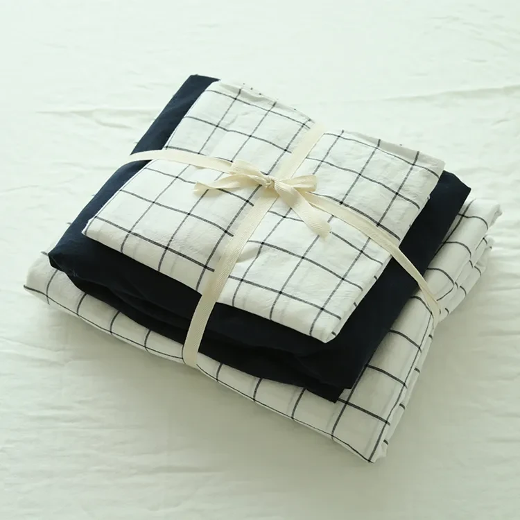 Washed Cotton Four-piece Duvet Cover Bedding