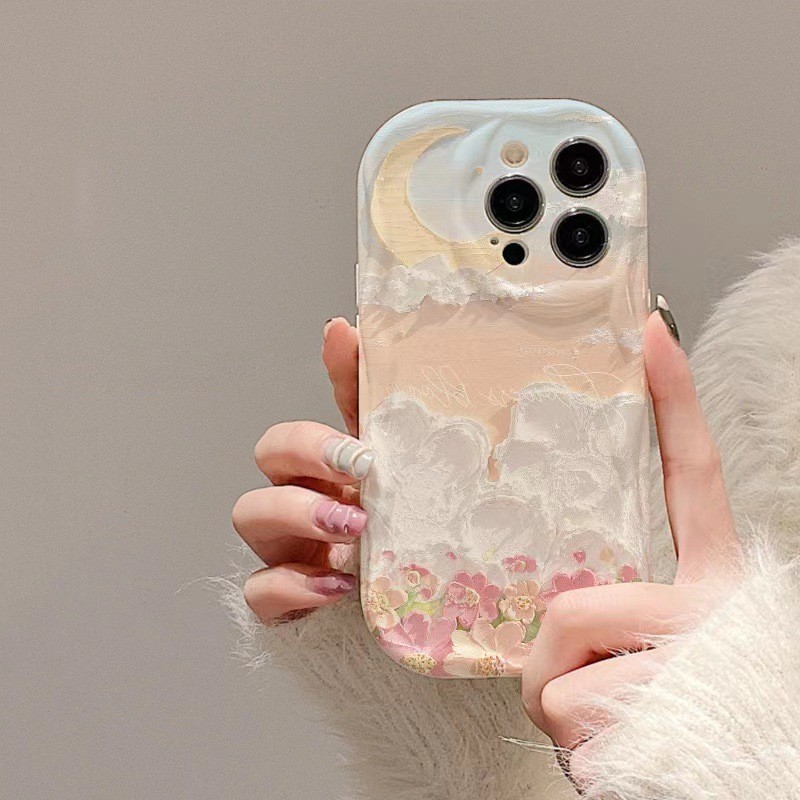 Cloud Flower Sea For Phone Case Creative Niche Girl Protective Case
