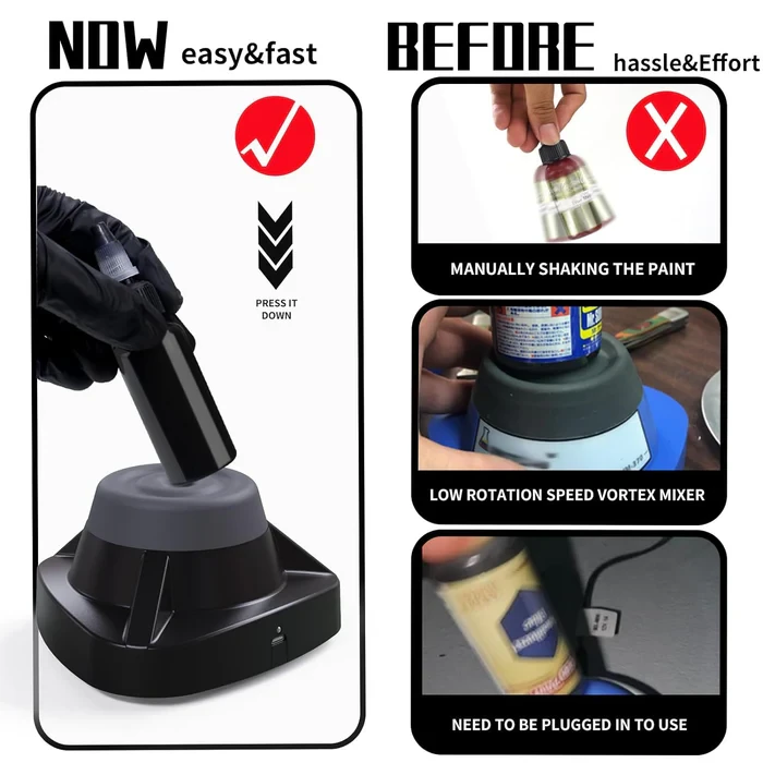 Tattoo Ink Bottle Mixer  Mini Vortex Mixer  Wireless  10000RPM