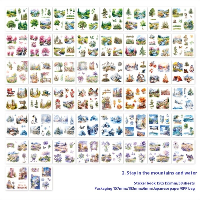 Human Flavor Series Japanese Paper Sticker Book