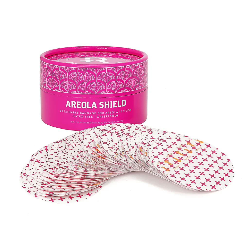 Recovery Areola Derm Shield Circles  3 Healing Bandages (Tub of 100)
