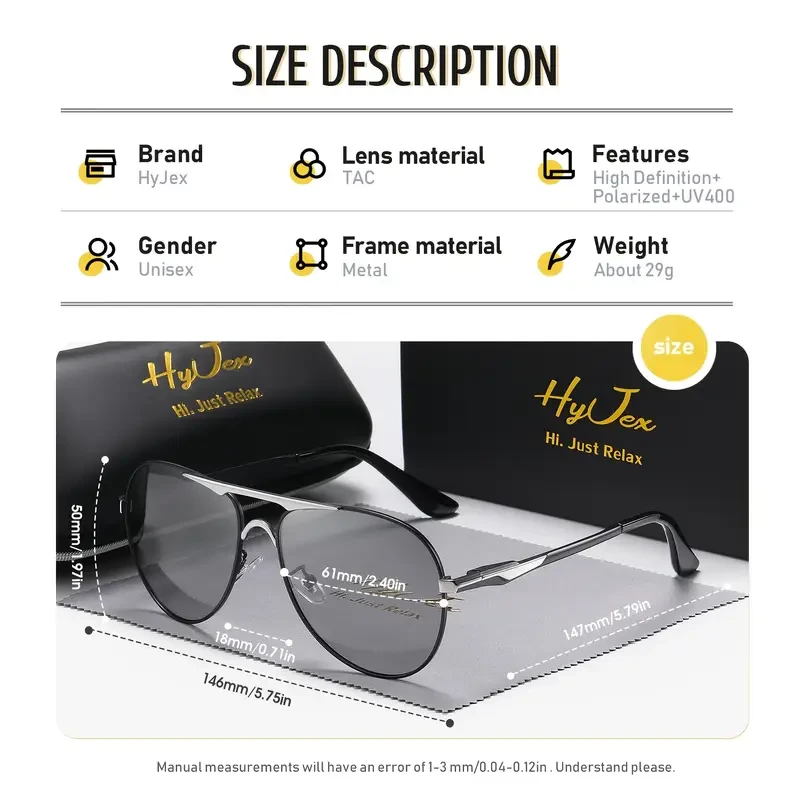HYJEX Polarized Sunglasses - UV400