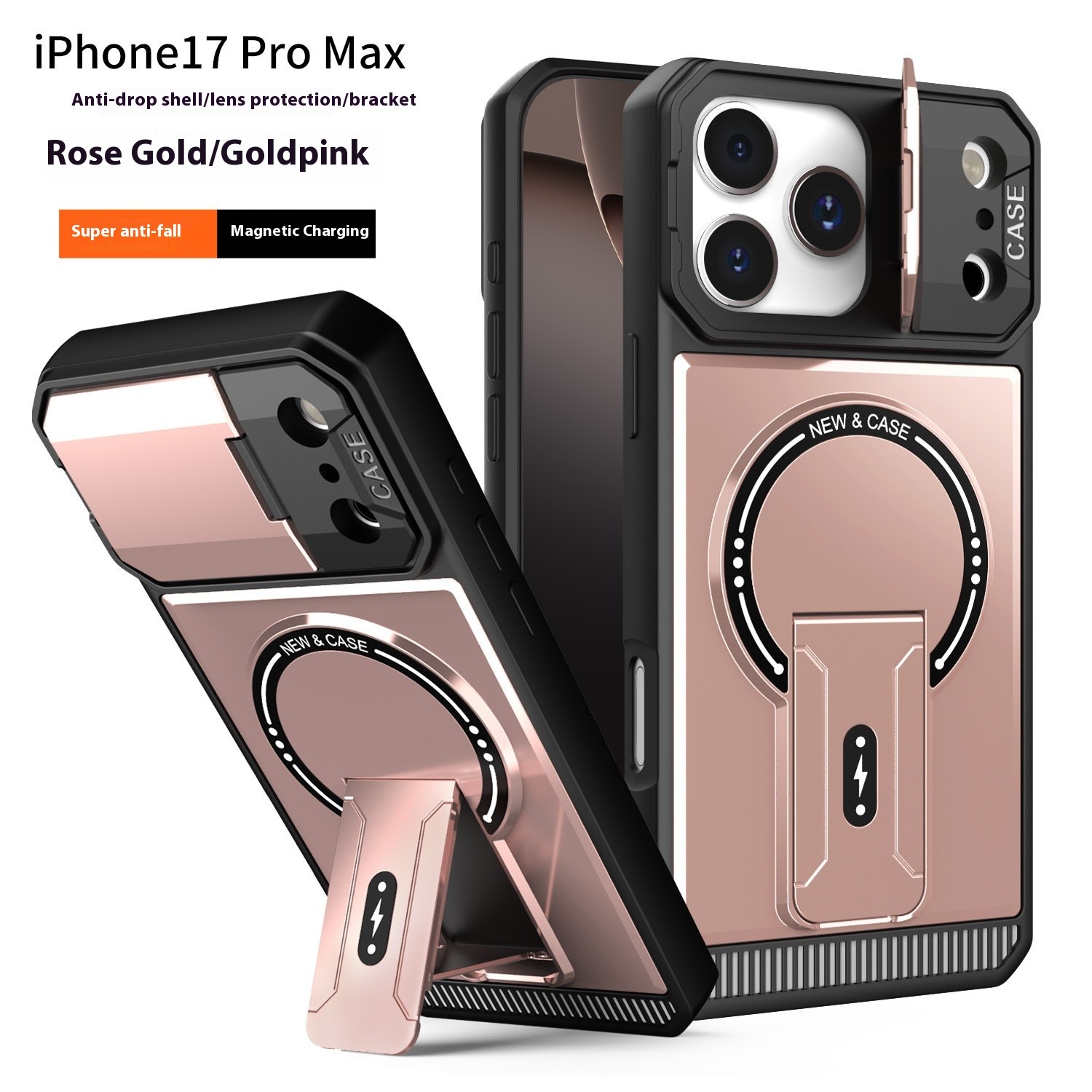 Mecha Bracket Magnetic Drop-resistant Phone Case