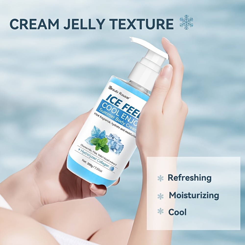 Beauty Rouser Cooling Summer Body Cream with Mint