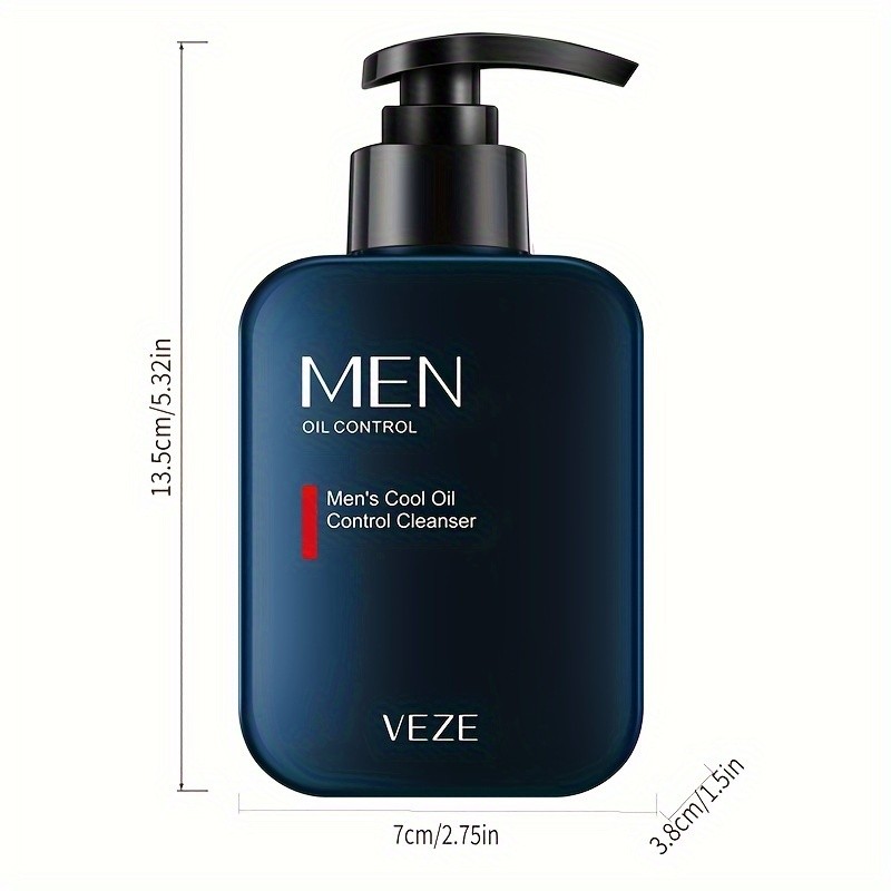 VEZE Men's Facial Cleanser Gel for All Skin Types