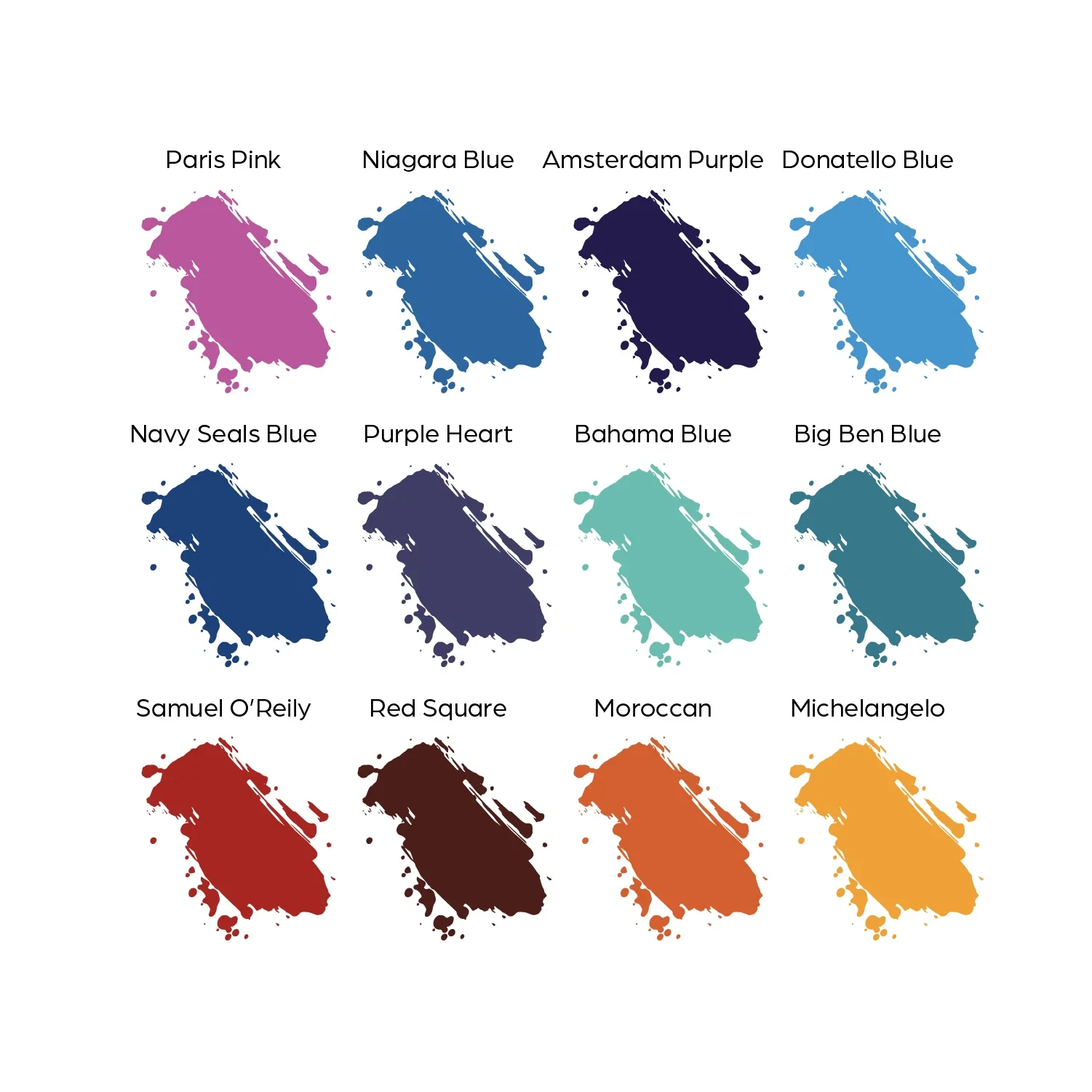 12 Color Primary Set #2  World Famous Tattoo Ink  1oz