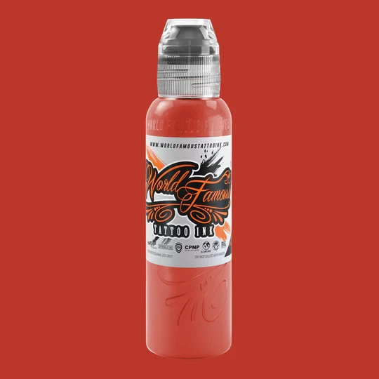 Dima NBK Fire Red Set World Famous Tattoo Ink 1 oz