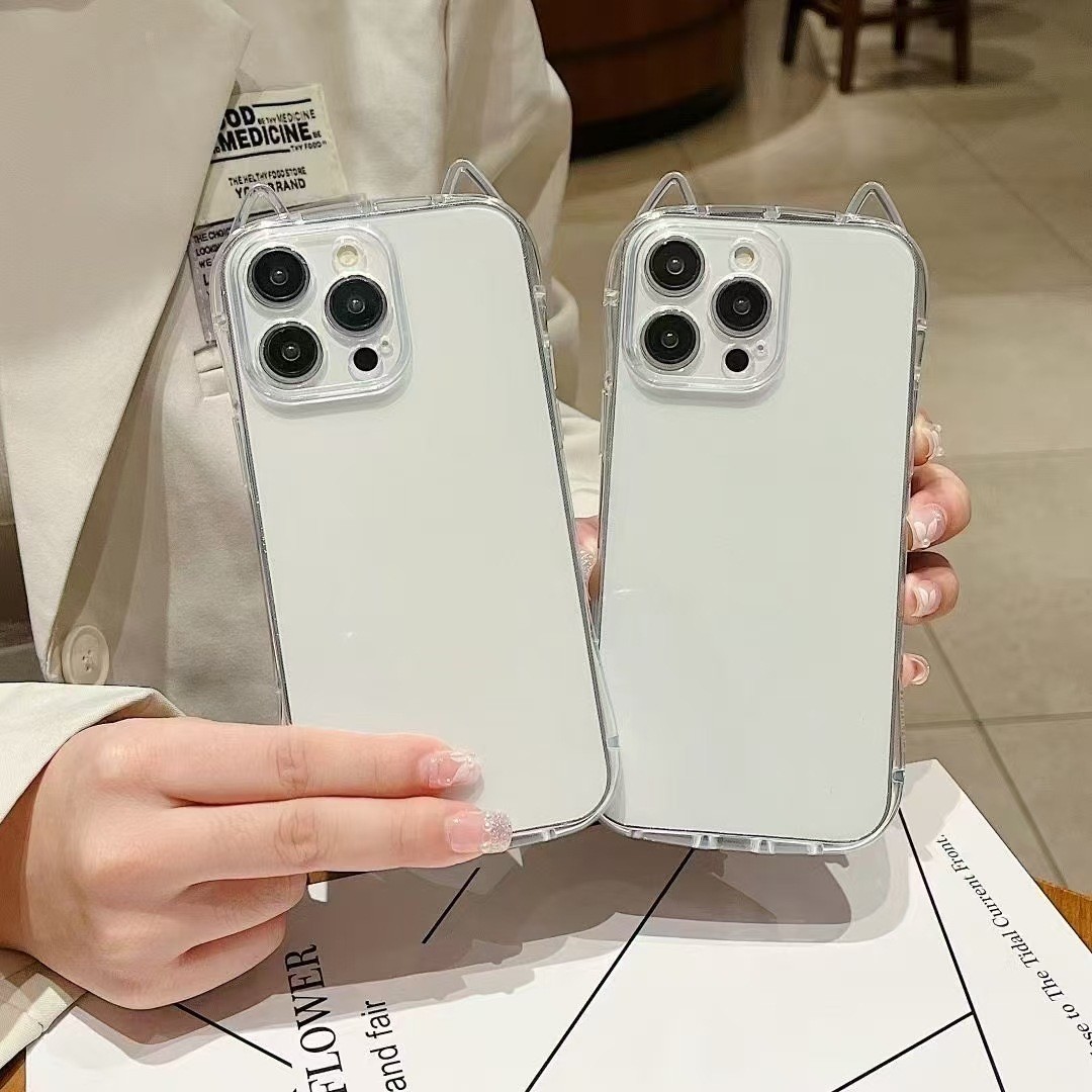 Transparent Cat Ears High Sense Phone Case