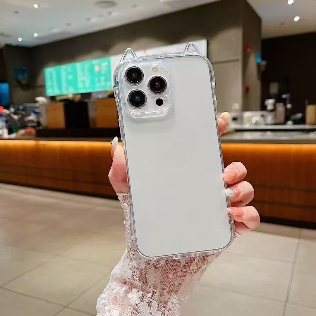 Transparent Cat Ears High Sense Phone Case