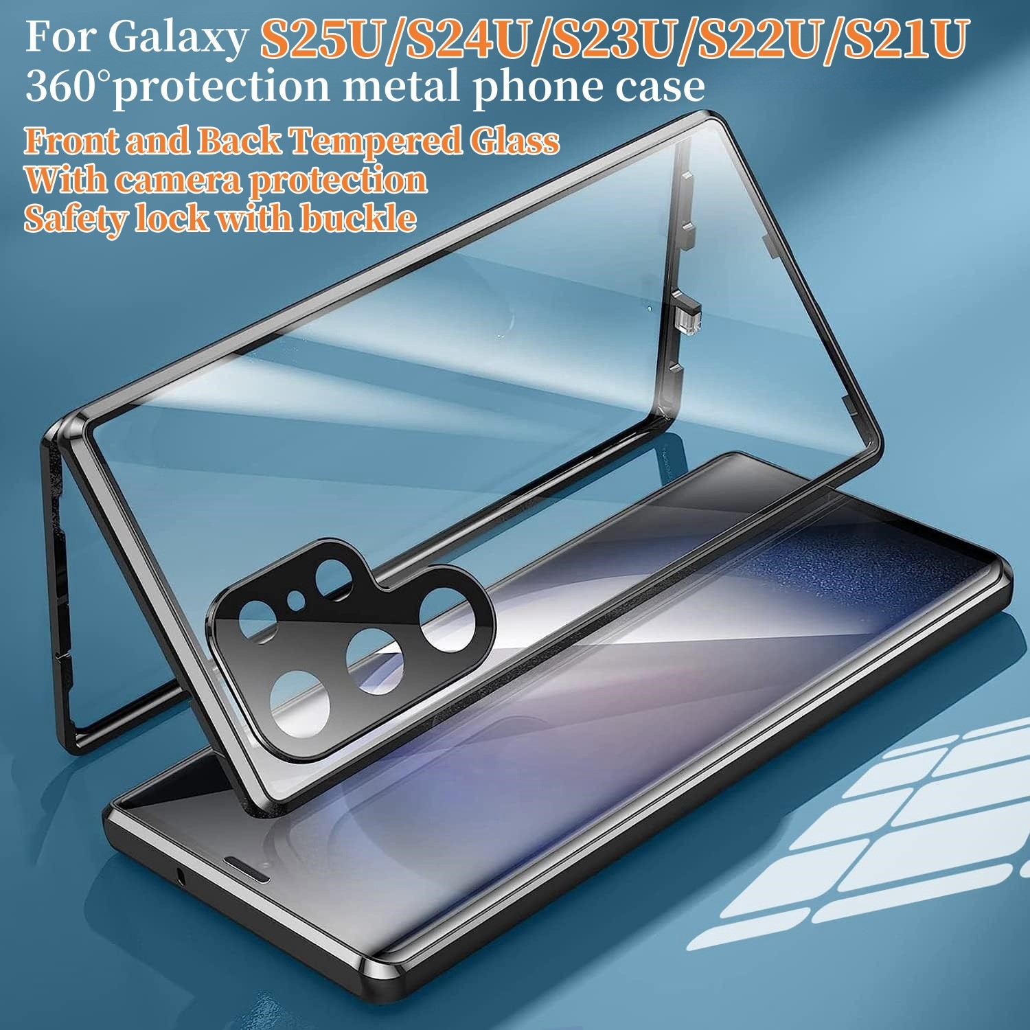 Magnetic King HD Metal Magnetic Buckle Phone Case