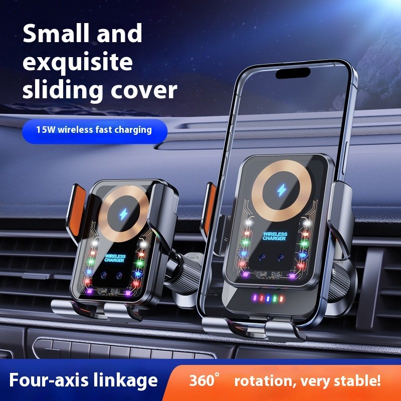 Car Wireless Charging Stand Fast Charge 15W High Power Automobile Phone Holder Gravity