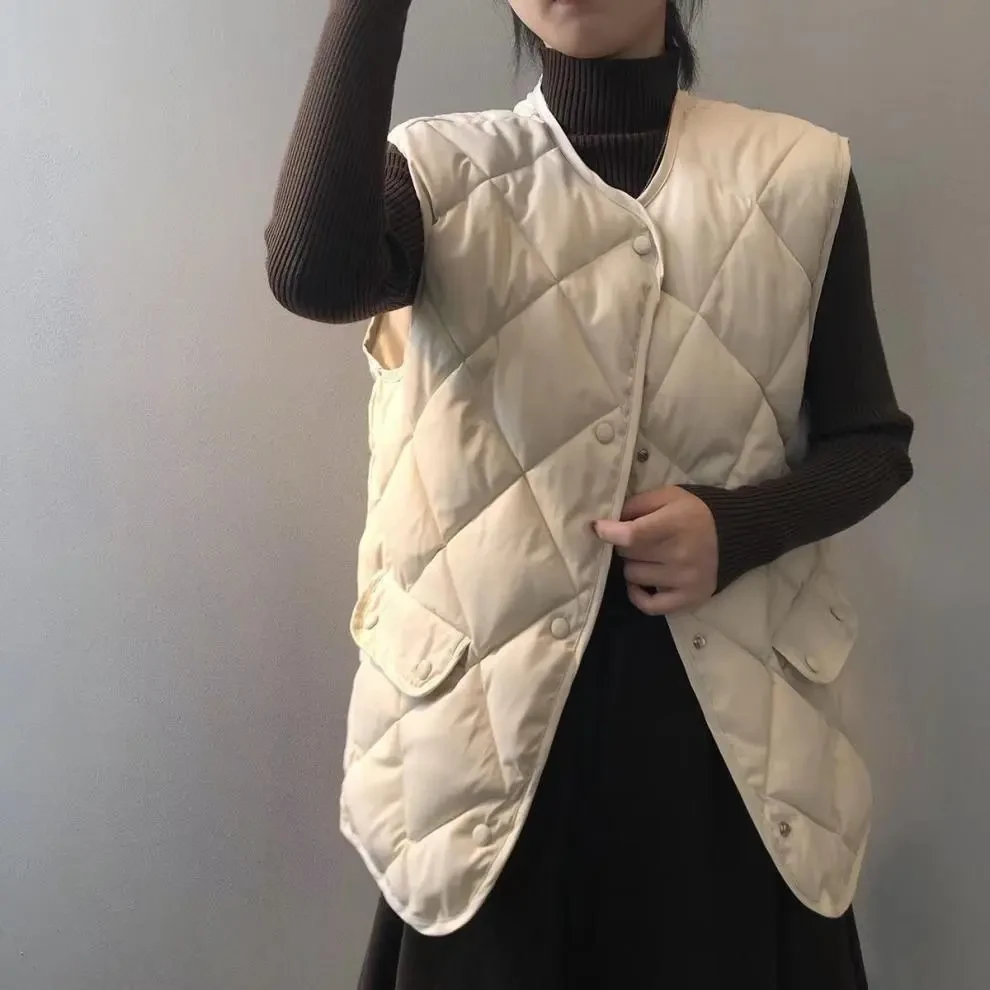 White Puffer Vest