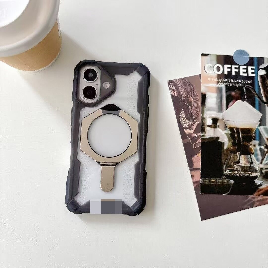 Drop-resistant Magnetic Suction With Bracket Phone Case