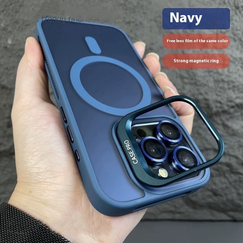 New Lens Cover Bracket Magnetic Phone Case