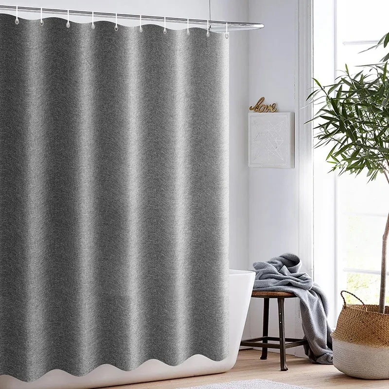 Dark Grey Patterned Curtains