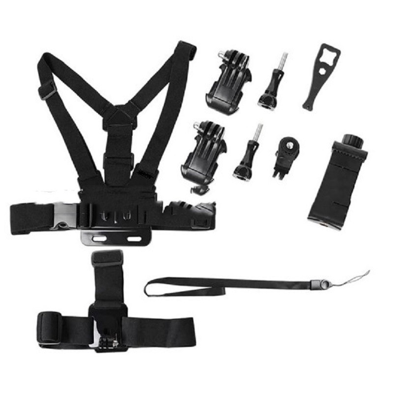 Sports Camera Mobile Phone Chest Strap Headband First Person Perspective Shooting Suit