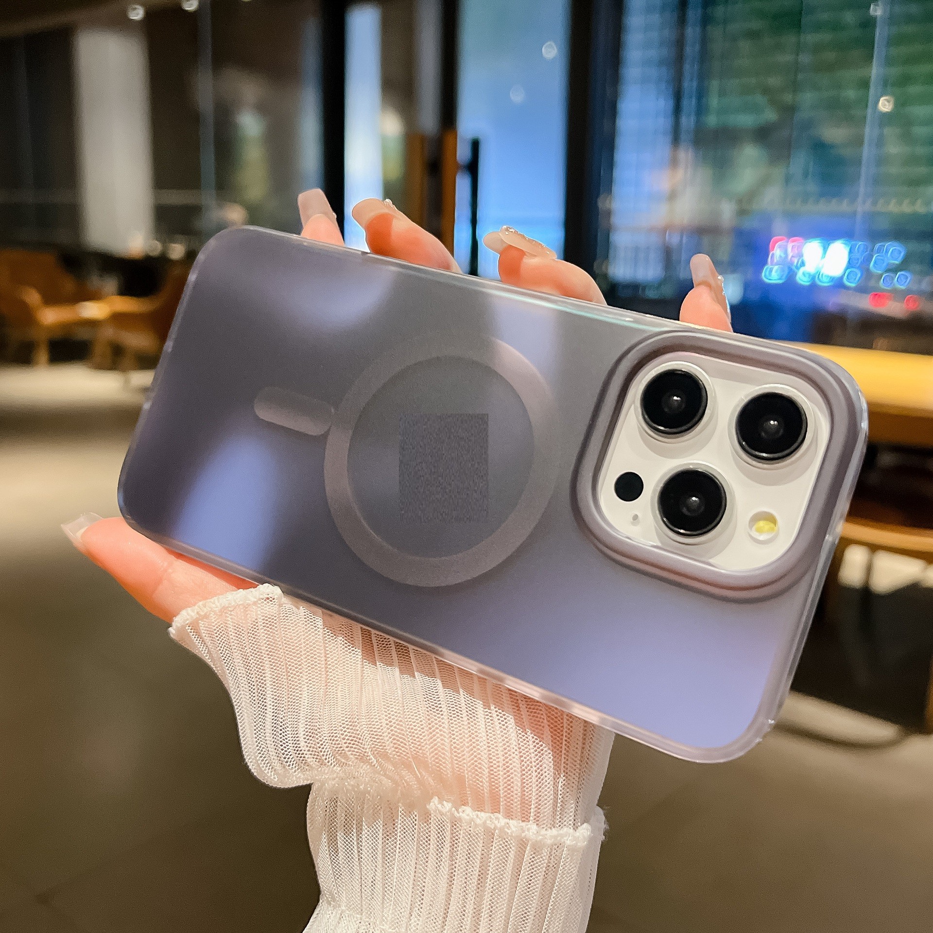 Gradient 14 Frosted Drop-resistant Protective Cover Magnetic Phone Case