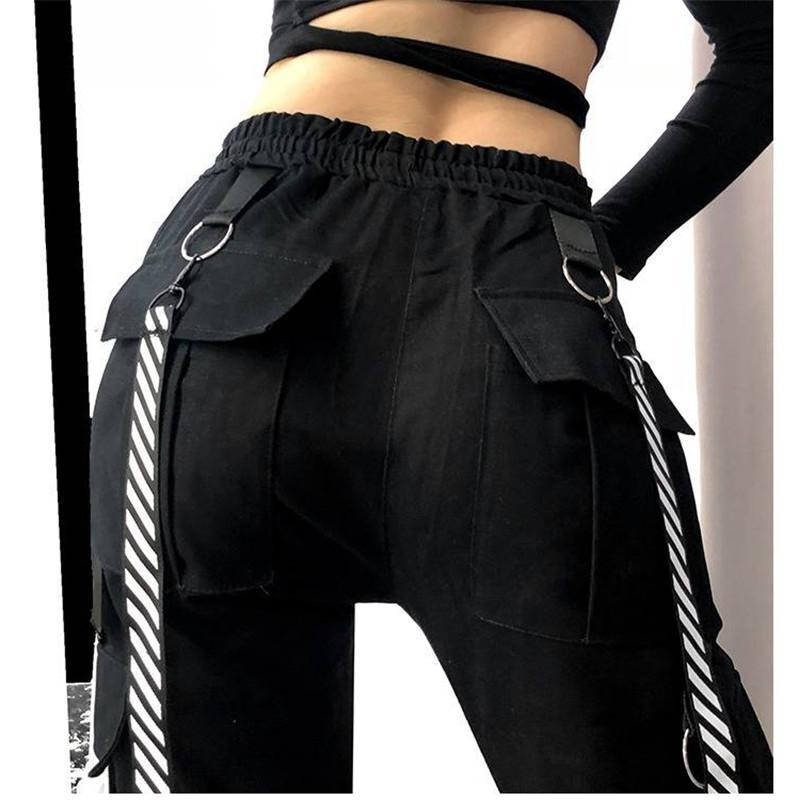 Womens Black Cargo Pants