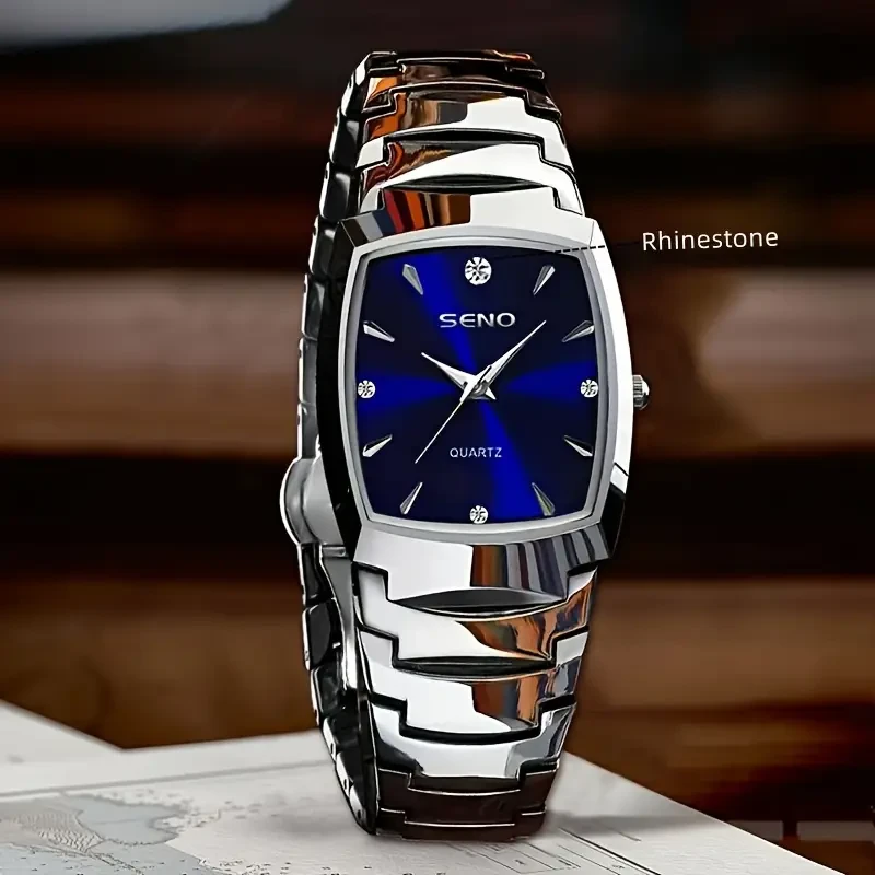 Retro Square Mens Business Watch