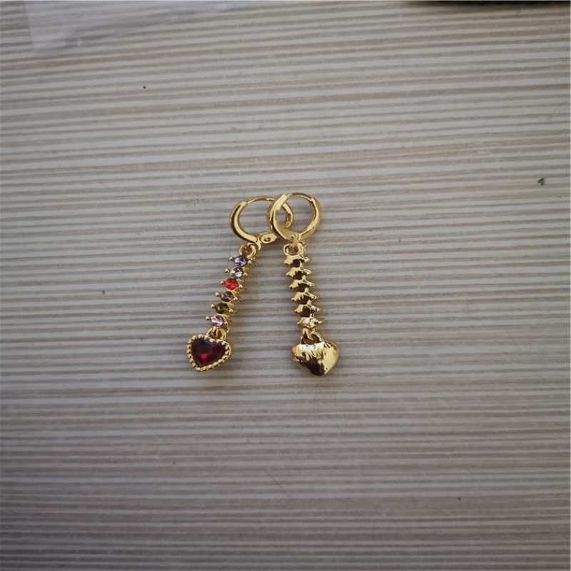 Women's Heart-shaped Fashion Colorful Earrings