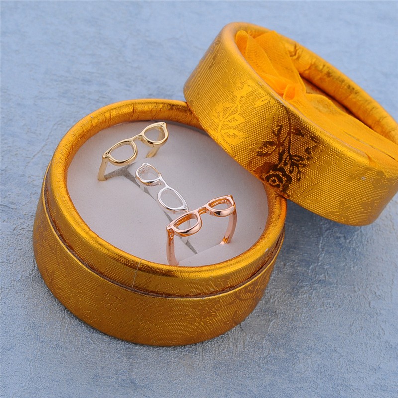 Women's Korean-style Personality Couple Half-open Adjustable Glasses Ring