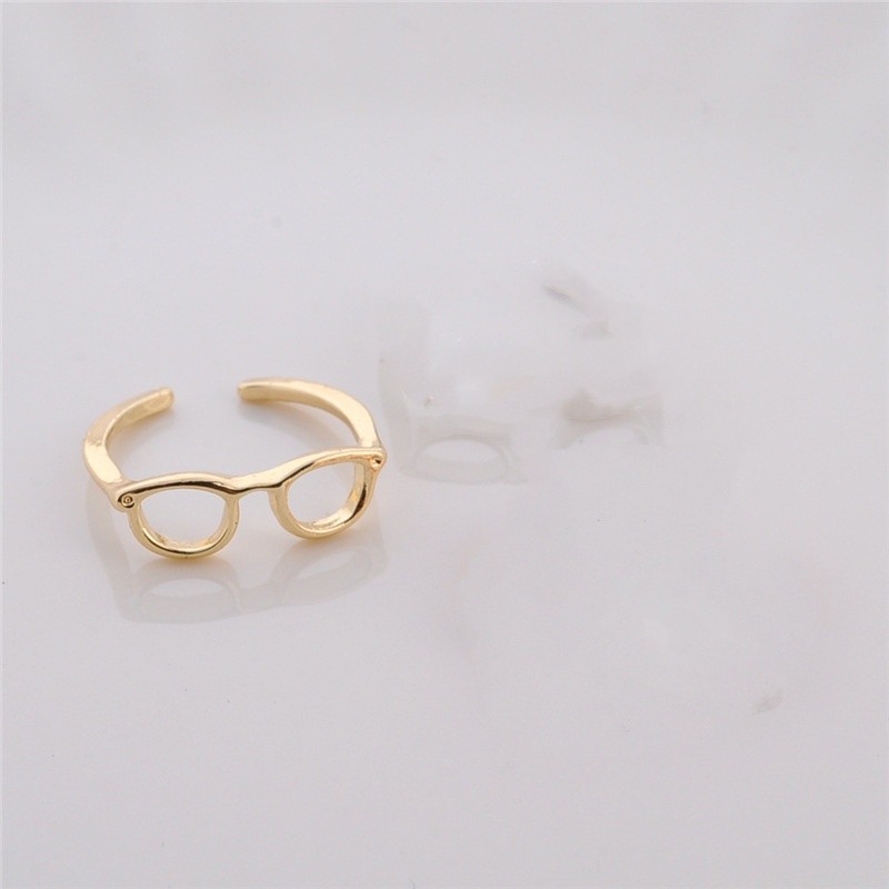 Women's Korean-style Personality Couple Half-open Adjustable Glasses Ring