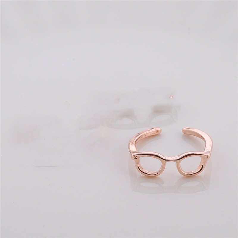Women's Korean-style Personality Couple Half-open Adjustable Glasses Ring