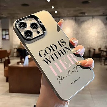 Alphabet European And American Trendy Color Silver Phone Case