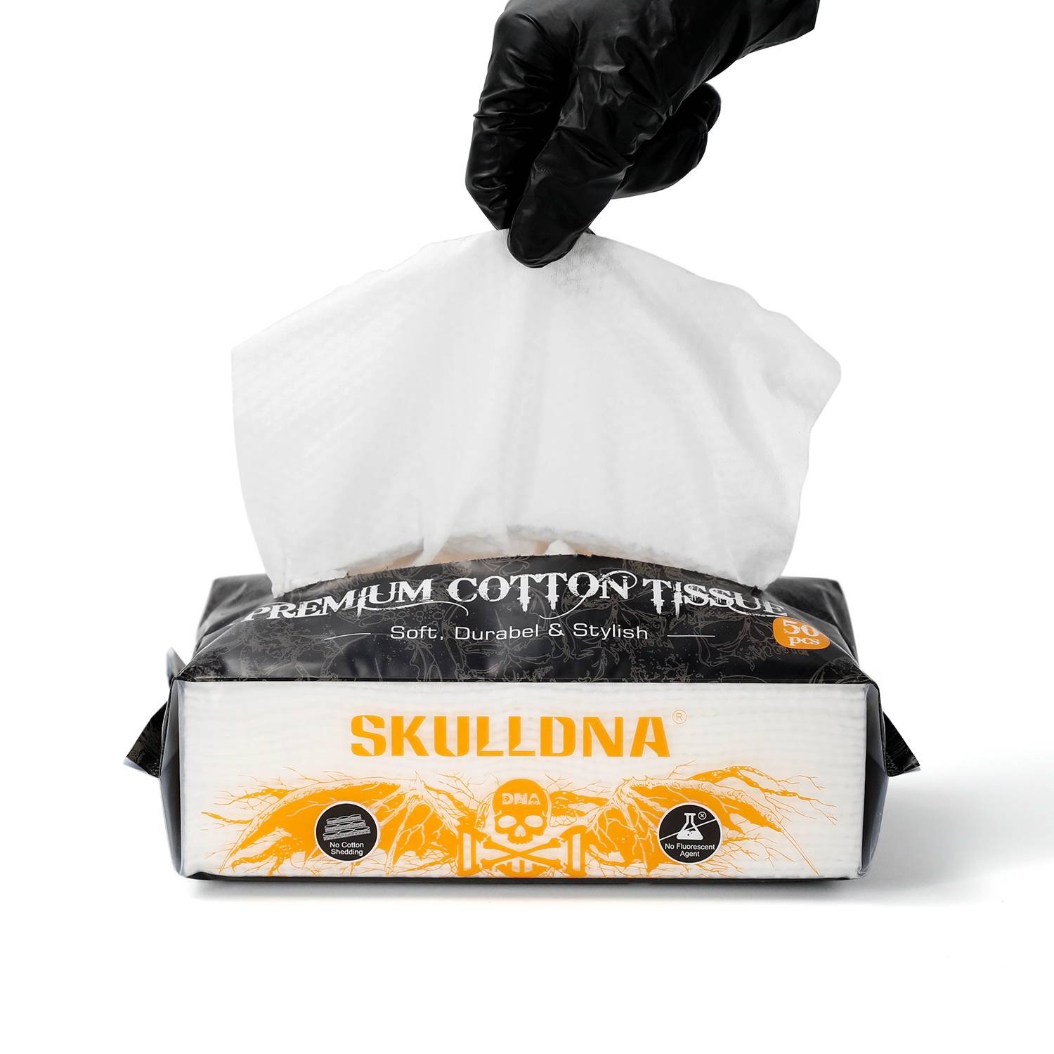 SKULLDNA  Premium 100% Cotton Tissues  50pcs